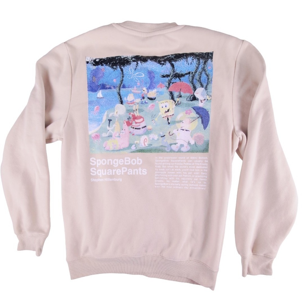 SpongeBob‎ Crew Neck Sweatshirt Stephen Hillenburg Size M Graphic Streetwear